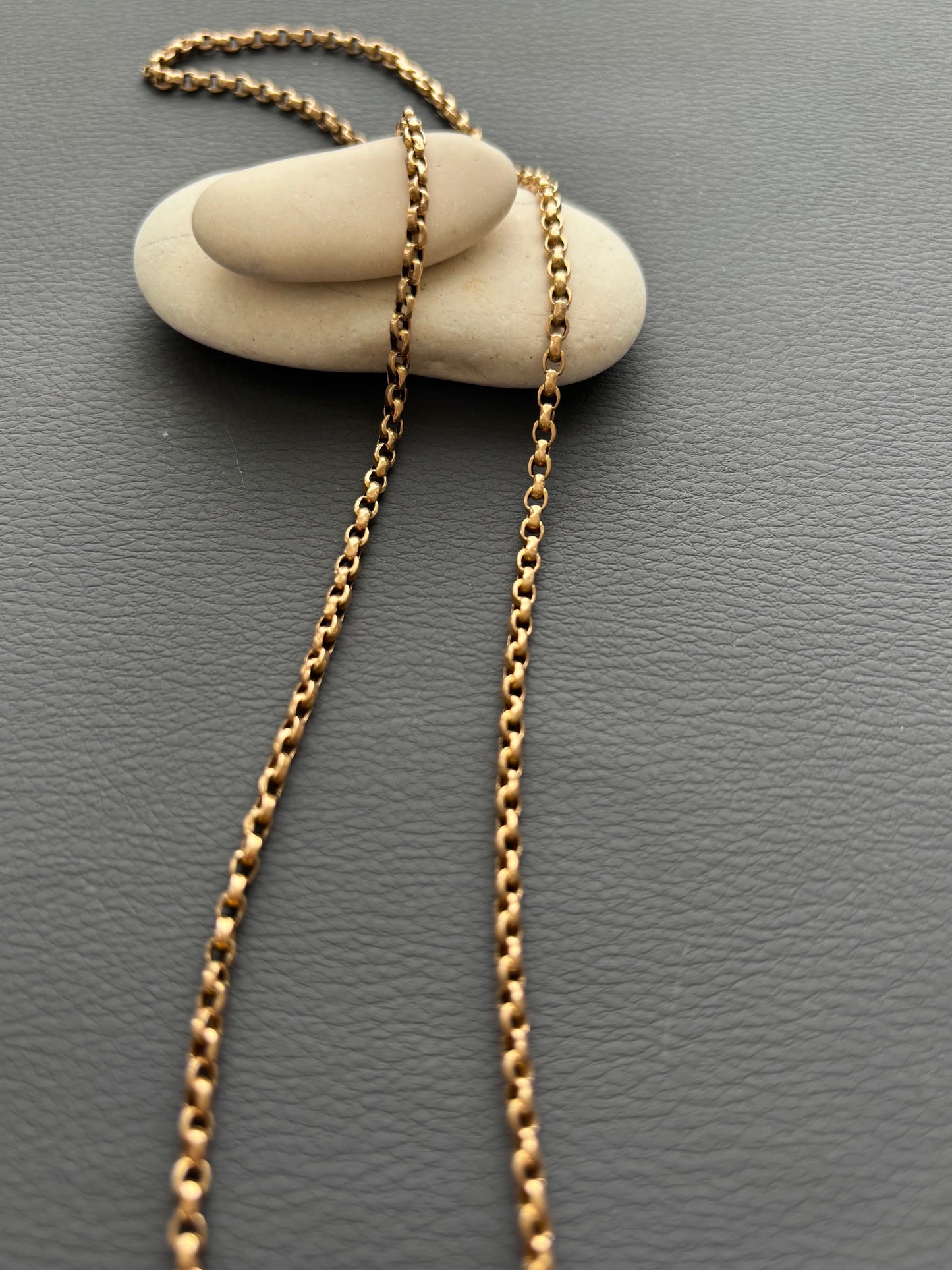 Antique 9k Gold Guard Chain Necklace