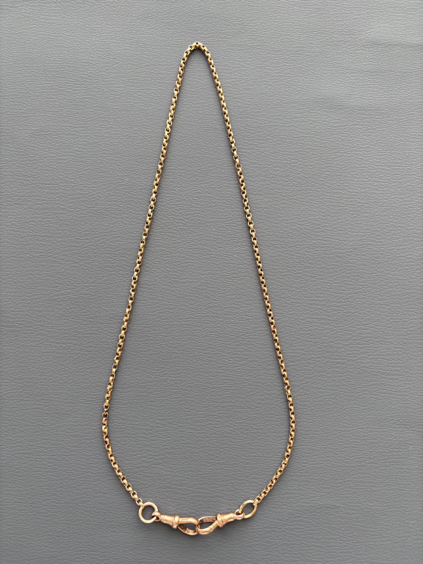 Antique 9k Gold Guard Chain Necklace