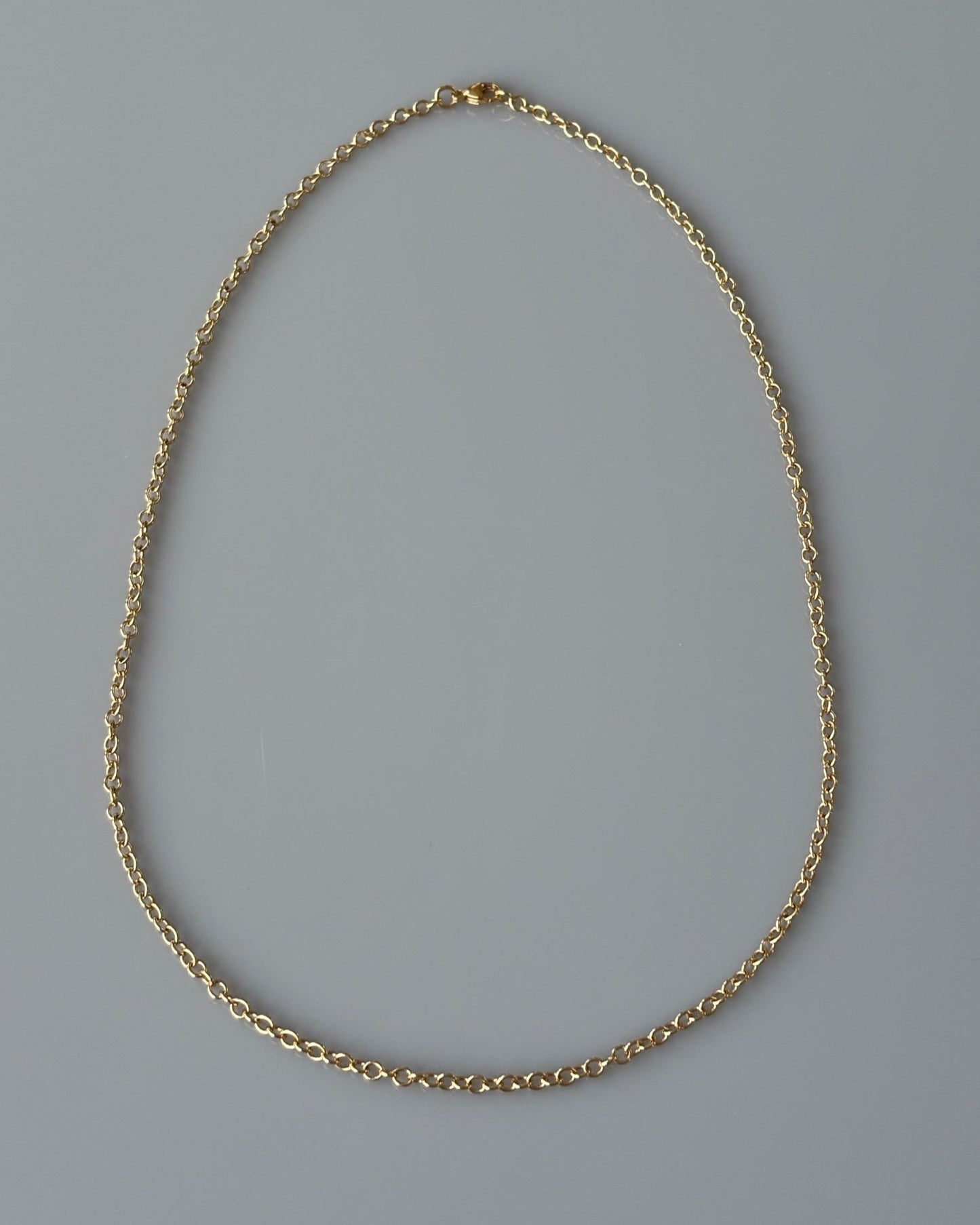 Vintage 18k Gold Rolo Style Chain Necklace