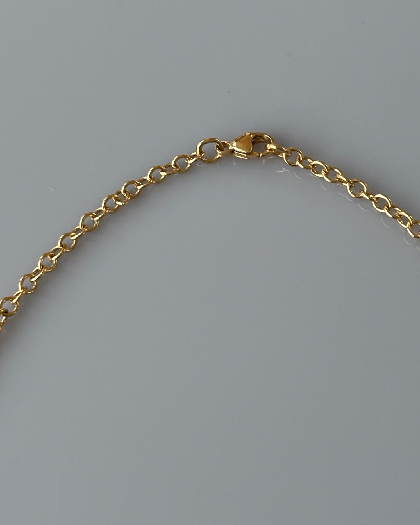 Vintage 18k Gold Rolo Style Chain Necklace