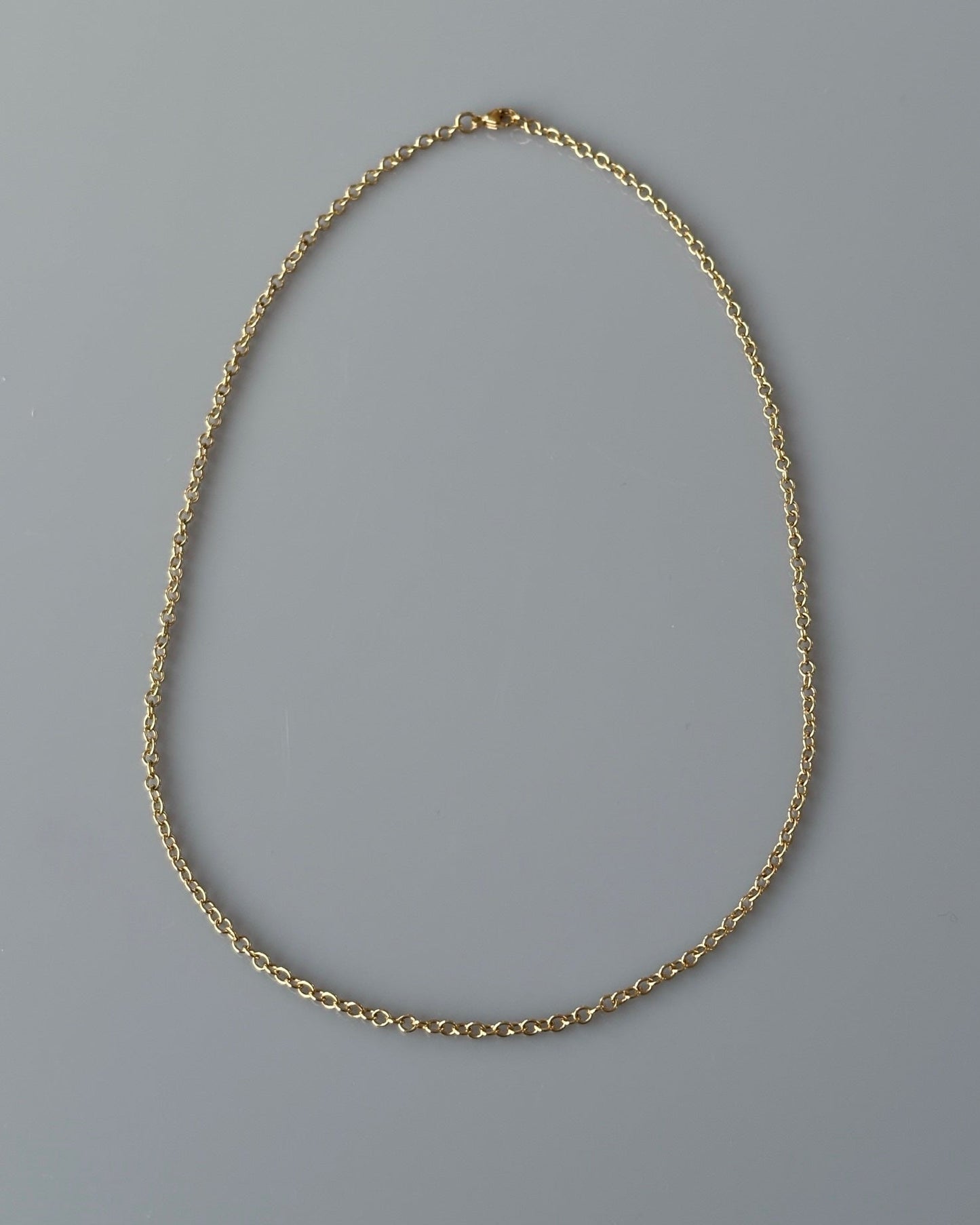 Vintage 18k Gold Rolo Style Chain Necklace