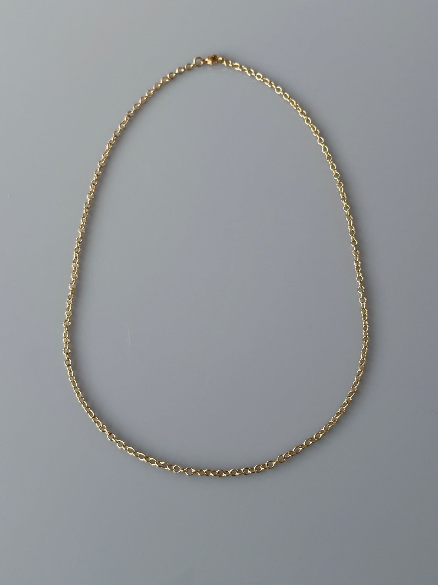 Vintage 18k Gold Rolo Style Chain Necklace