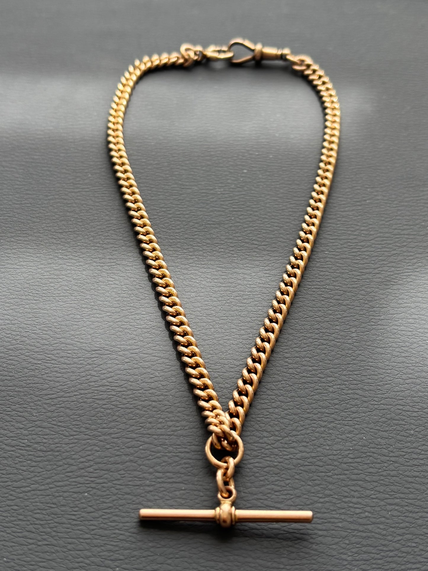 9k Gold Albert / Watch Chain Necklace
