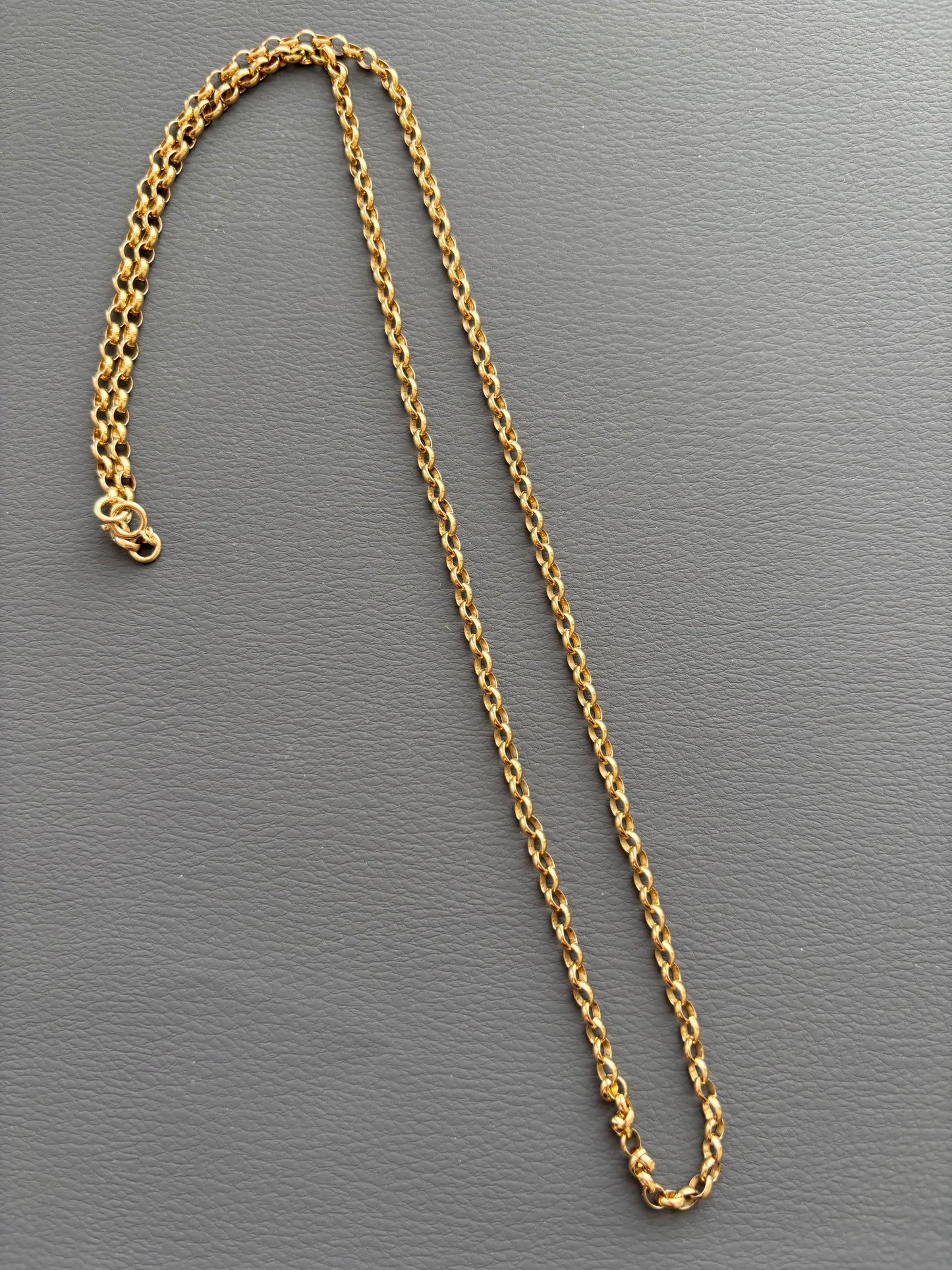 9k Gold Faceted Rolo Chain
