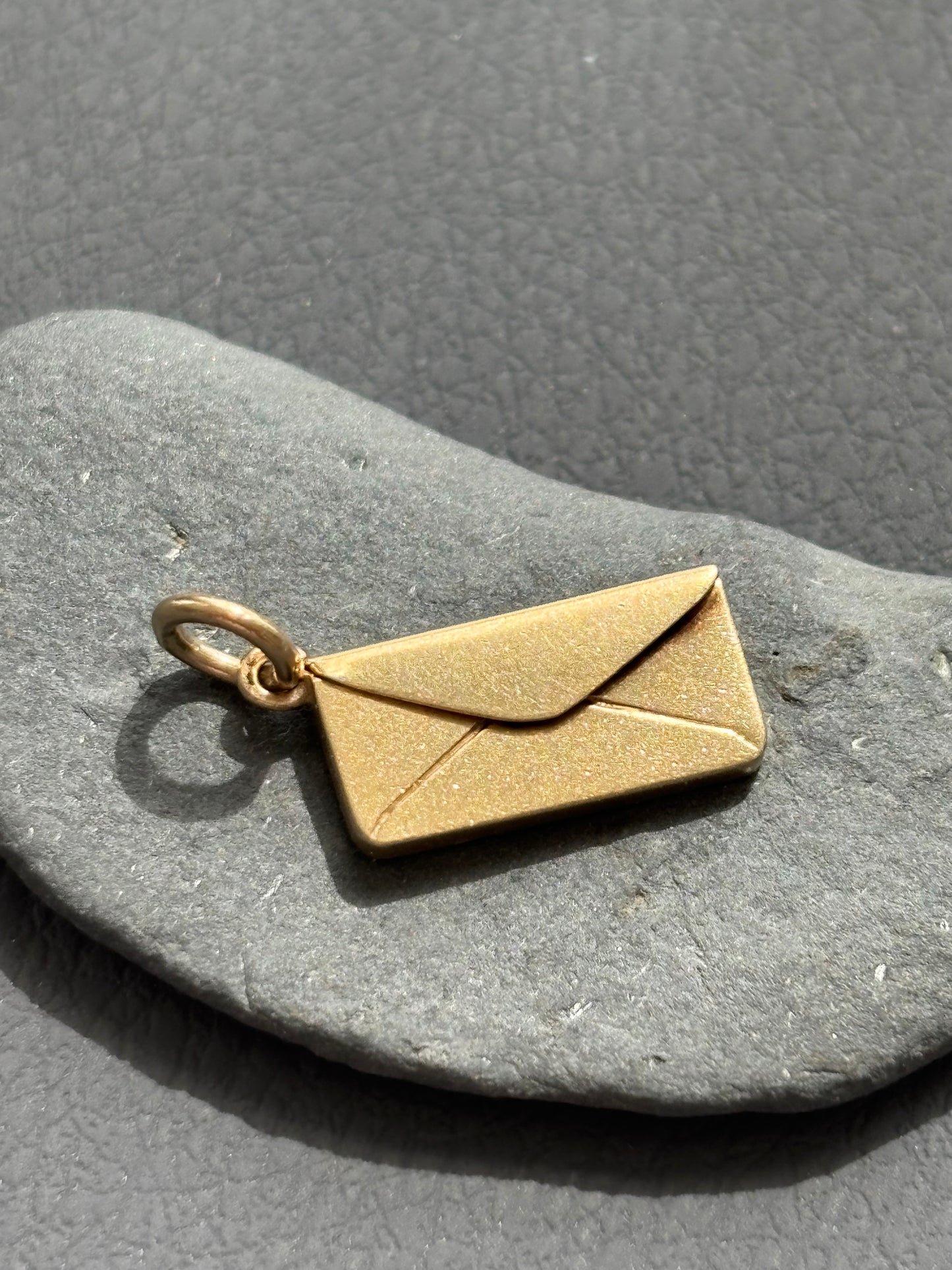 Vintage 9k Gold Mini Envelope Charm
