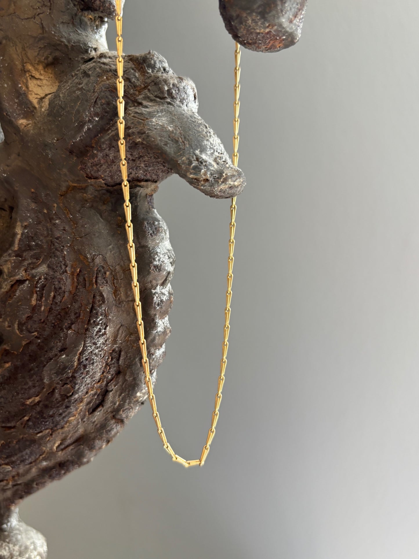 Stunning Vintage 18k Gold Unique Link Chain