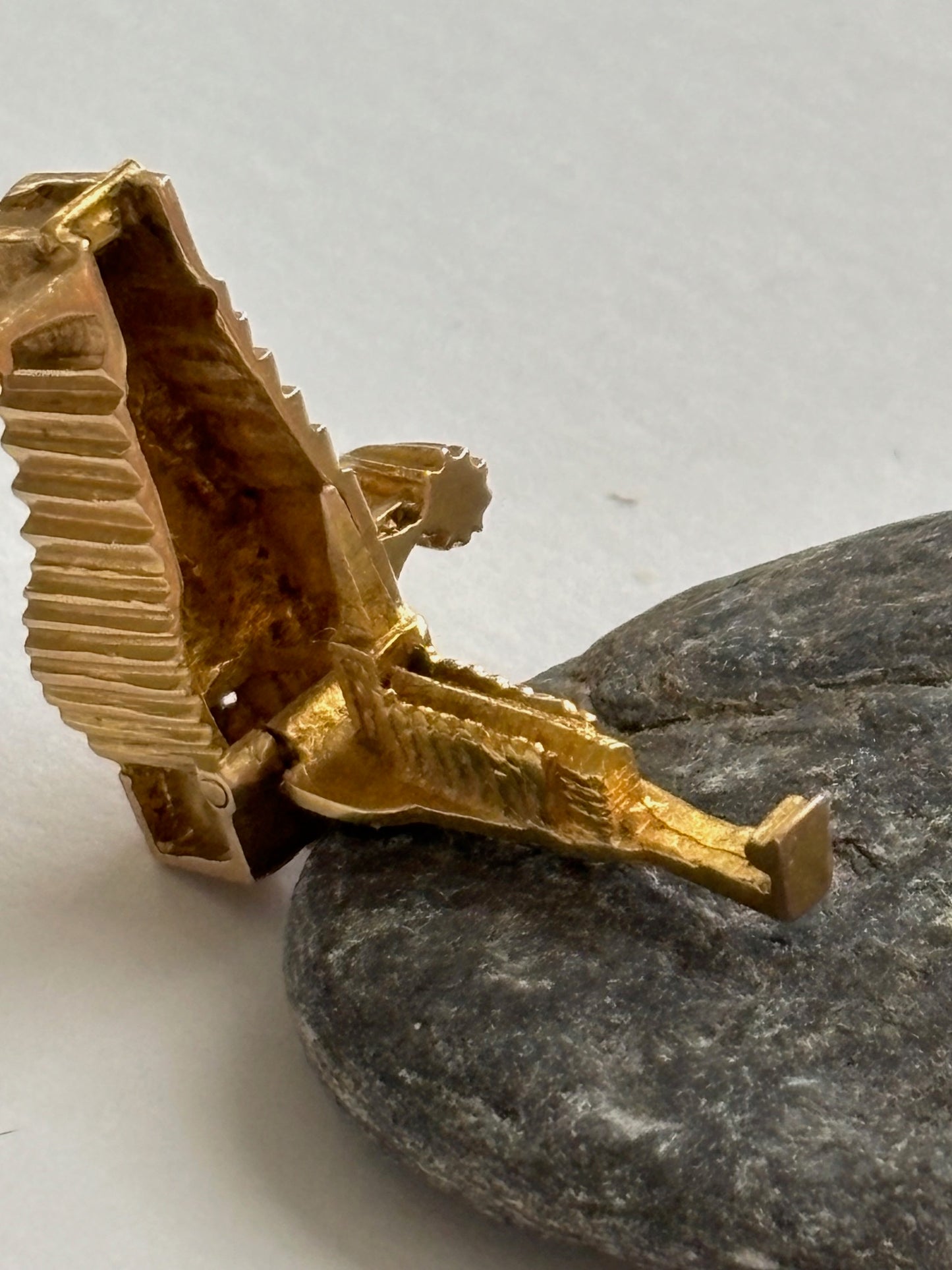 Vintage 9k Gold Cathedral Charm Pendant 1963