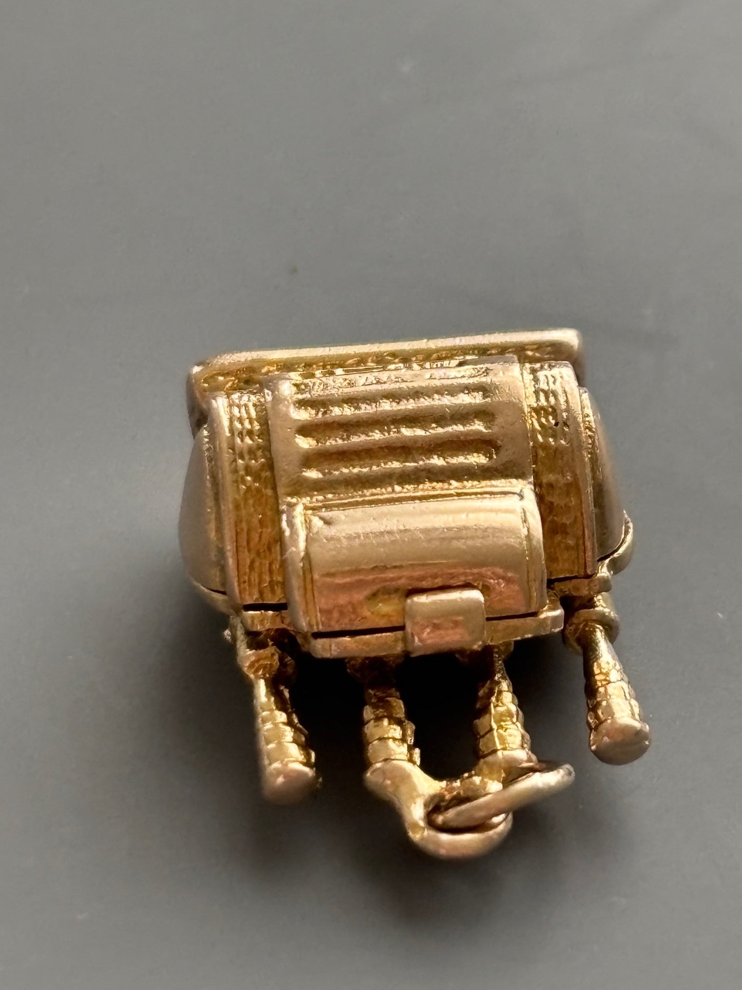 Vintage 9k Gold Espresso Machine Charm / Pendant