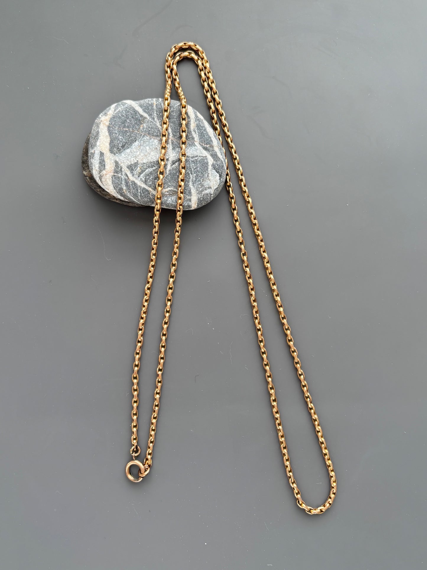 Antique 15k Gold Guard Chain Necklace