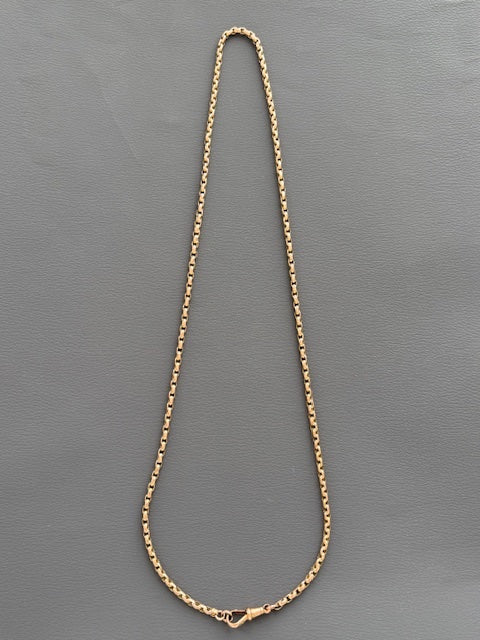 Antique Victorian 9k Gold Guard Chain w/ Dog Clip