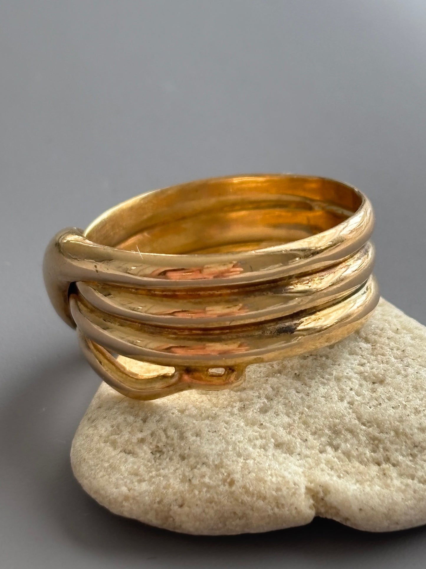 Antique British 18k 18ct Gold Snake Ring
