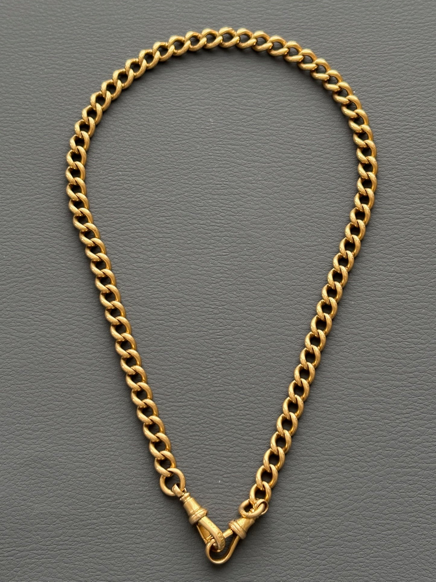 Antique 18k Gold Albert / Watch Chain Necklace