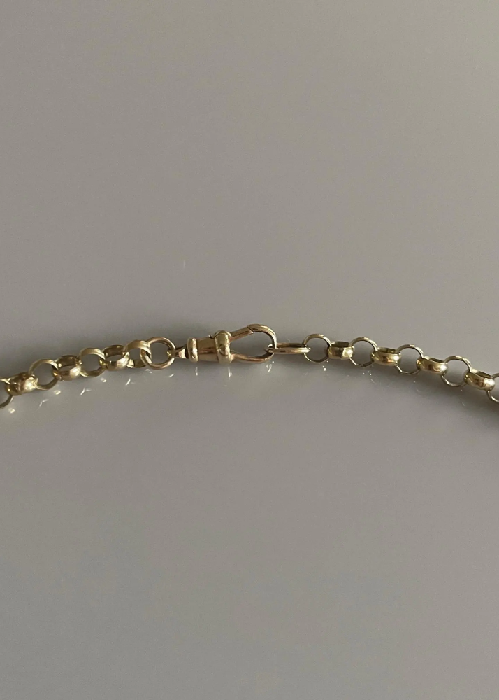 9ct / 9k Gold Victorian Watch Chain and Removable Tbar Pendant Necklace