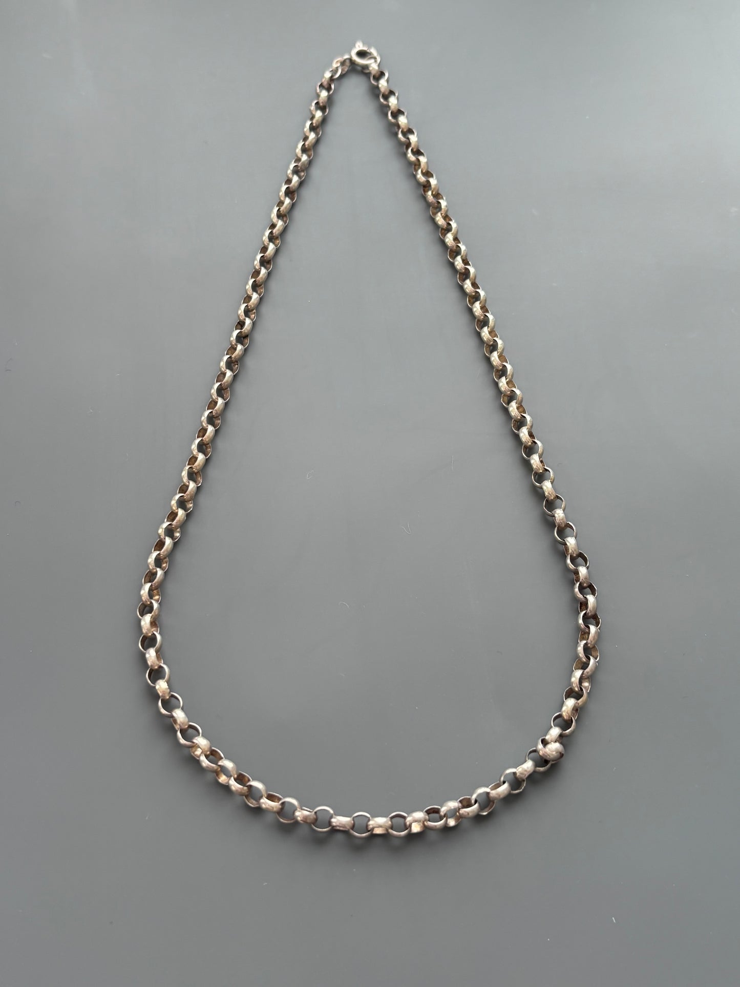 Gorgeous Sterling Silver Belcher Style Chain