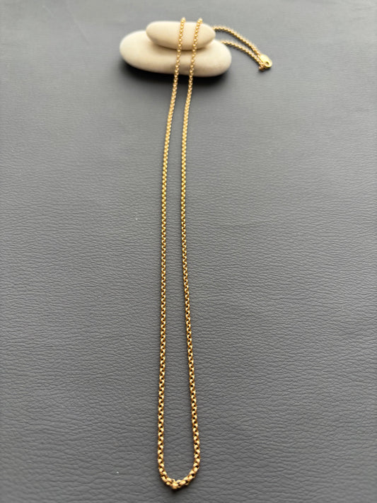 Vintage 9k Gold Rolo / Belcher Chain