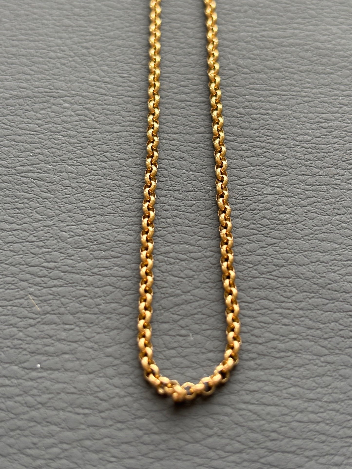 Vintage 9k Gold Rolo / Belcher Chain