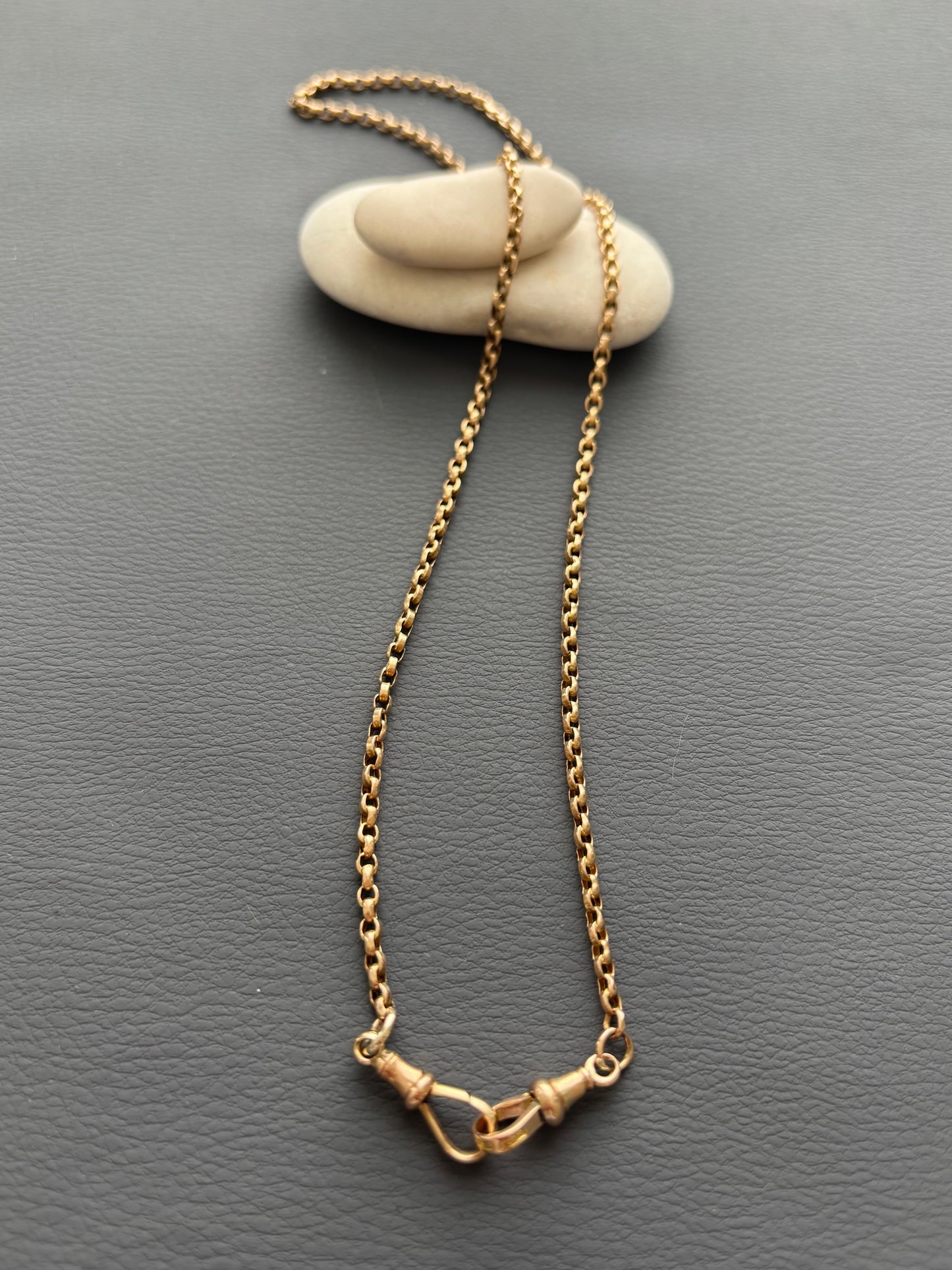 Antique 9k Gold Guard Chain Necklace