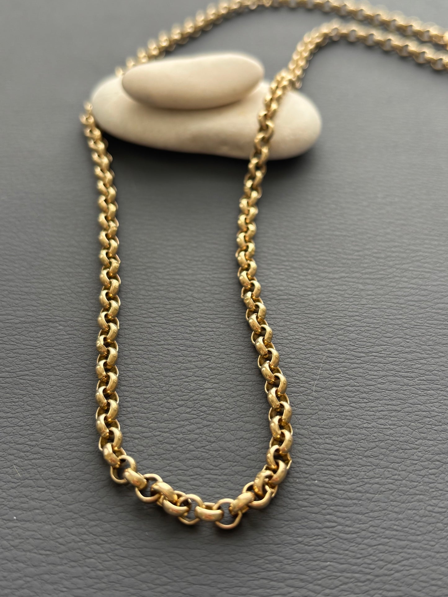 Vintage 9k Gold Chunky Rolo / Belcher Chain