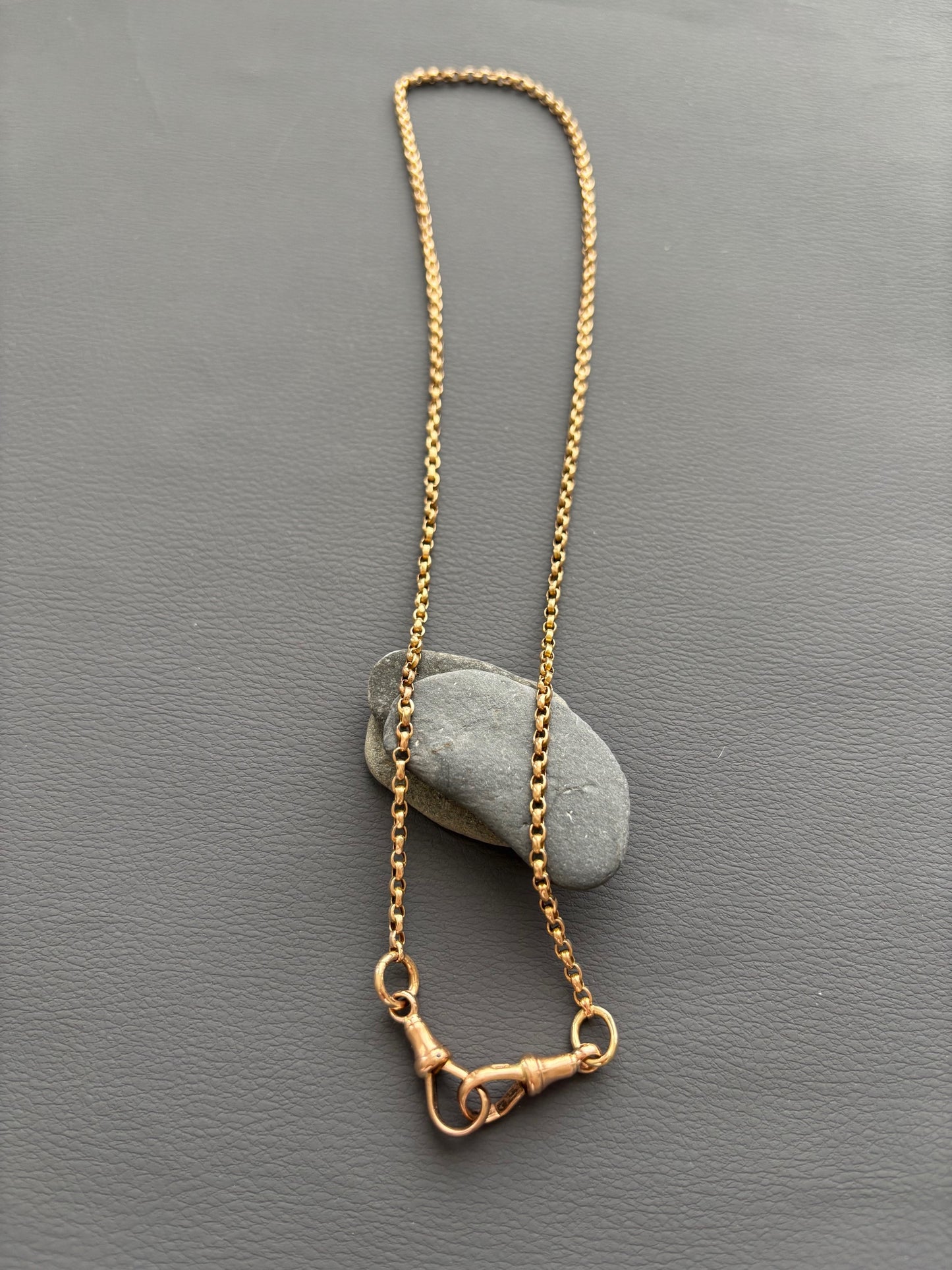 Antique 9k Gold Guard Chain Necklace