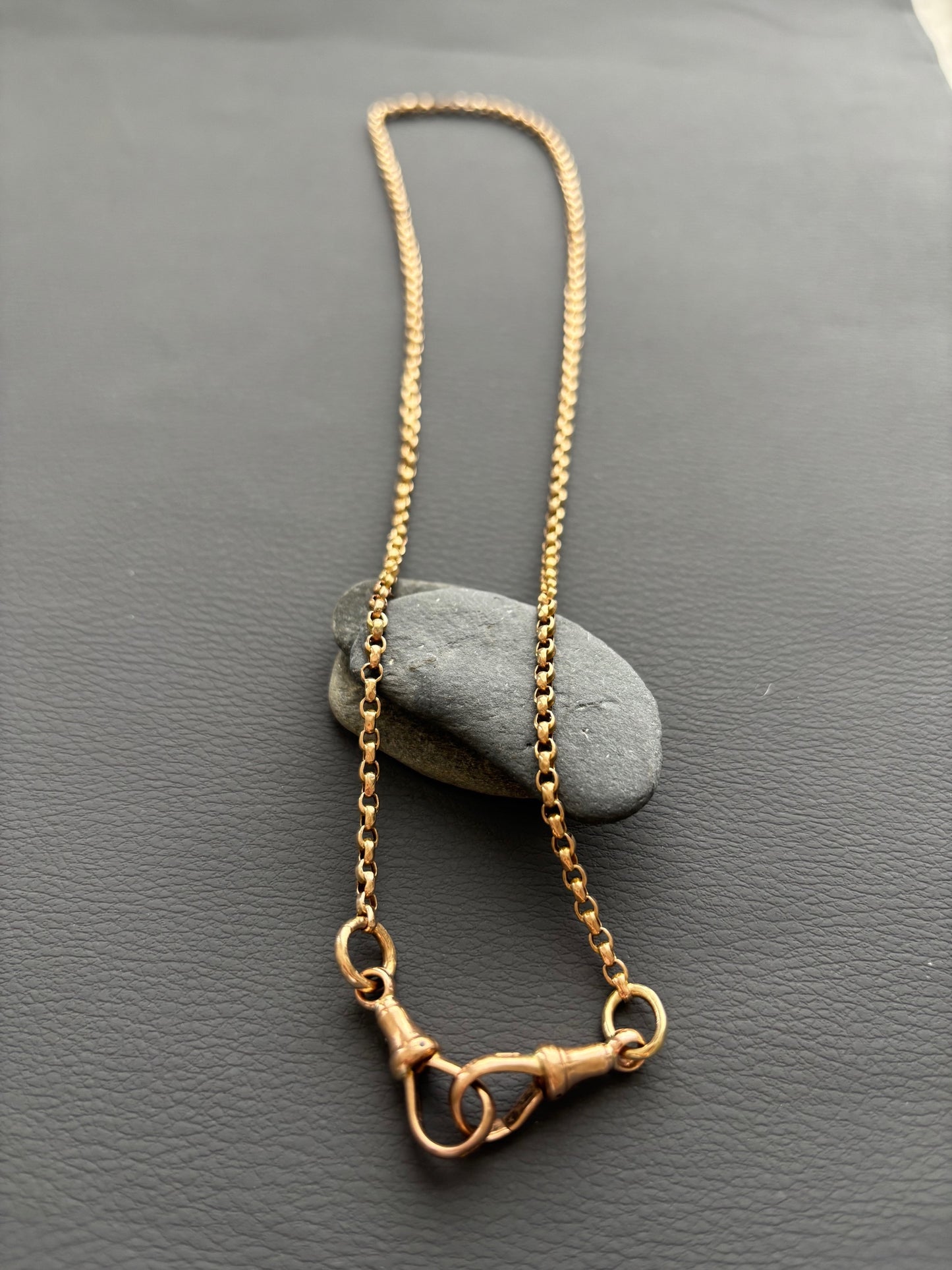 Antique 9k Gold Guard Chain Necklace