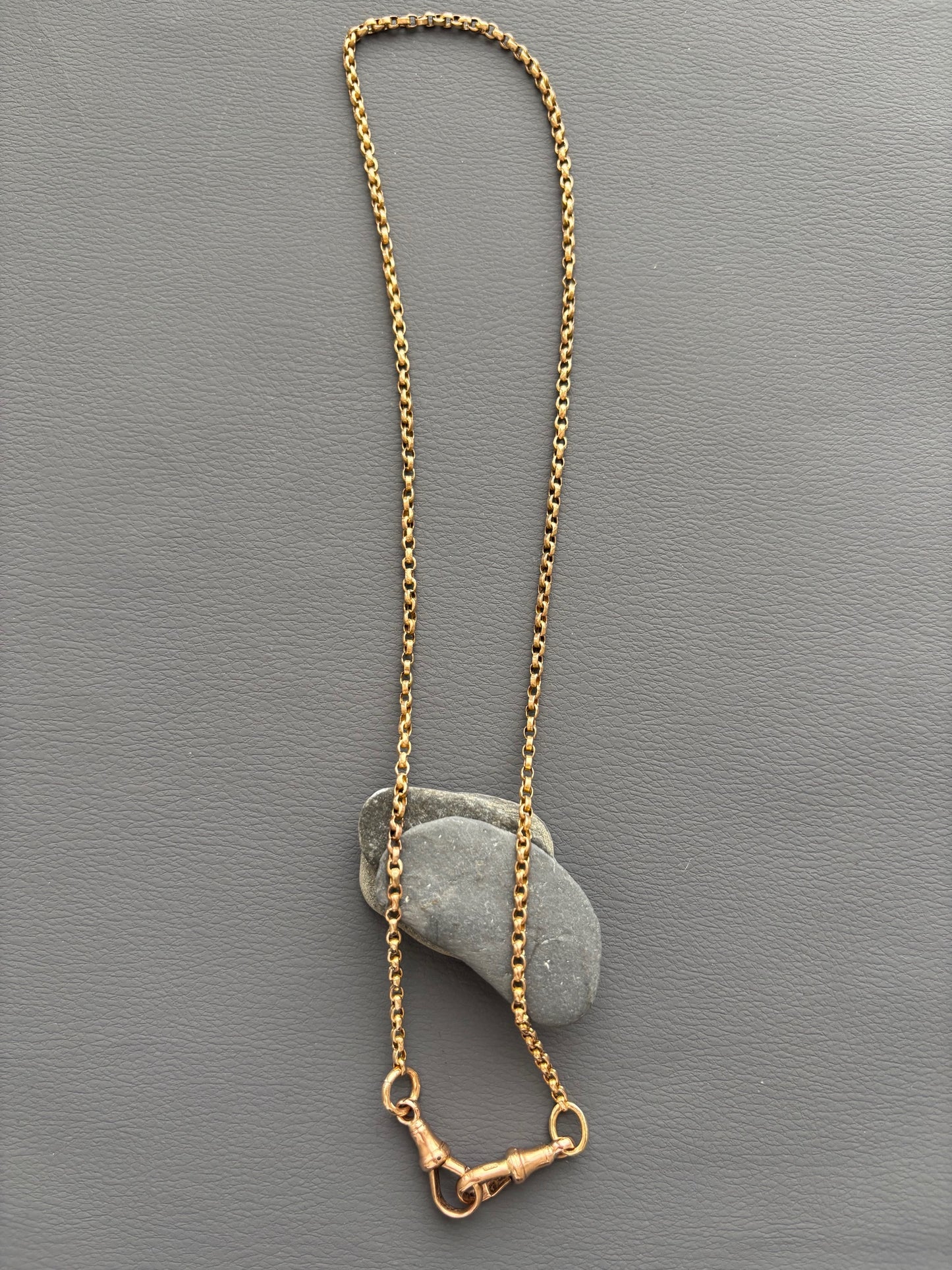 Antique 9k Gold Guard Chain Necklace