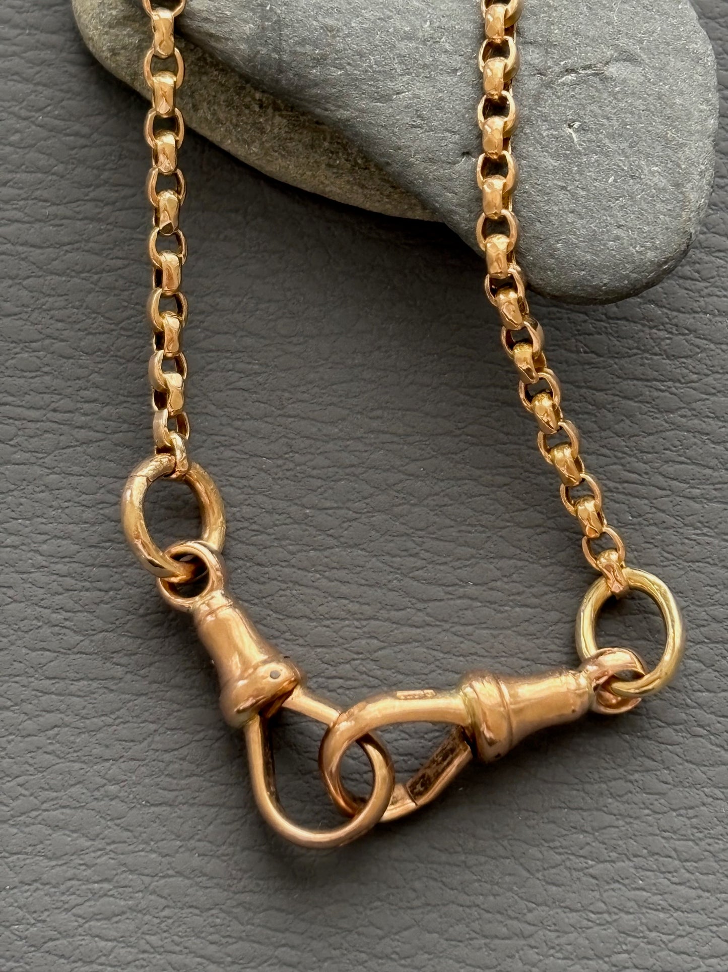 Antique 9k Gold Guard Chain Necklace