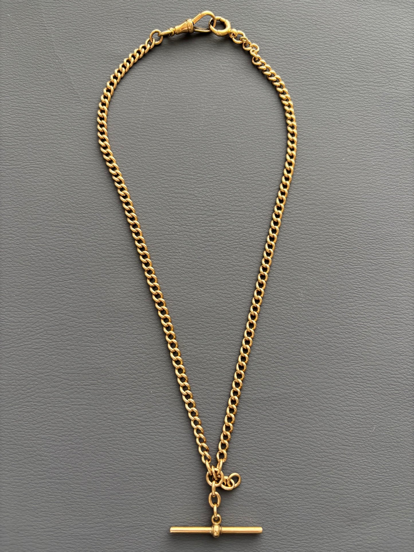 Antique 9k Gold Watch / Albert Chain Necklace