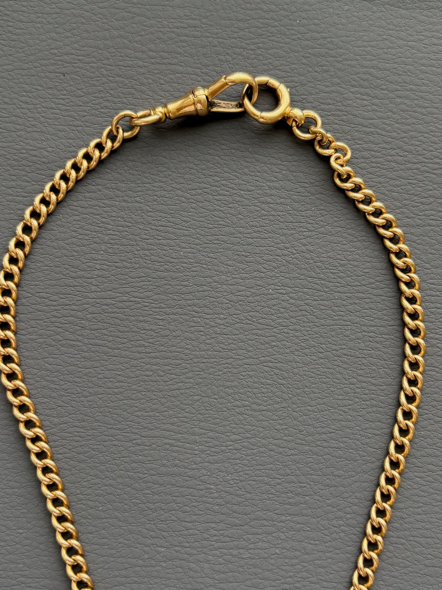 Antique 9k Gold Watch / Albert Chain Necklace