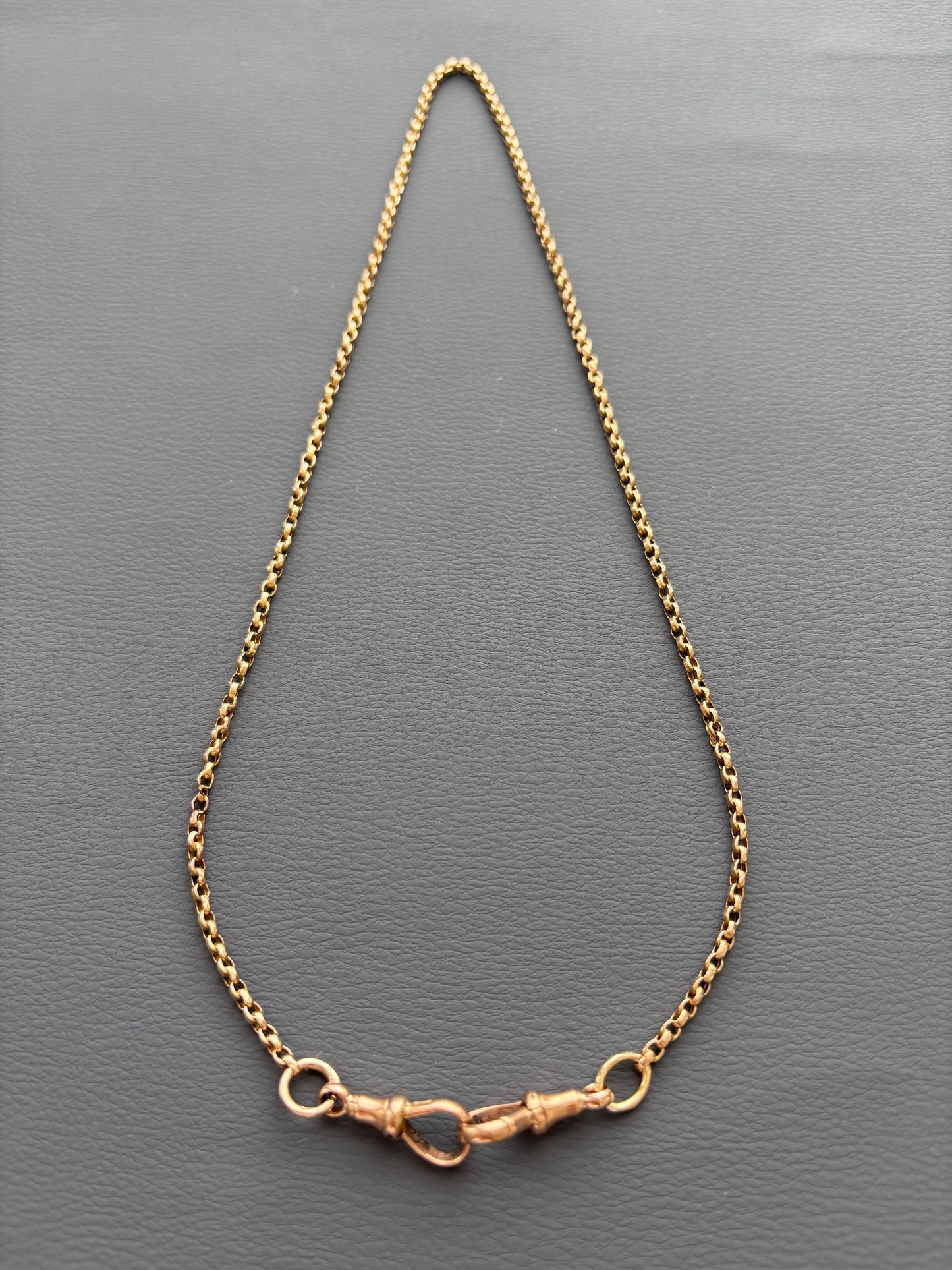 Antique 9k Gold Guard Chain Necklace