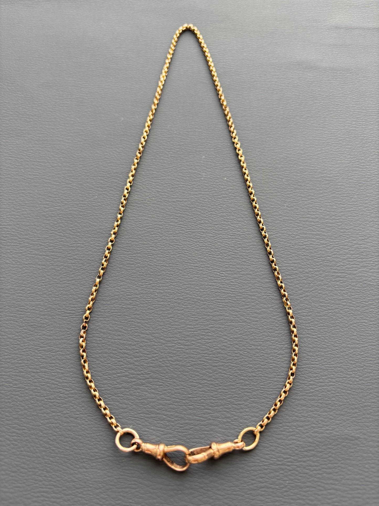 Antique 9k Gold Guard Chain Necklace