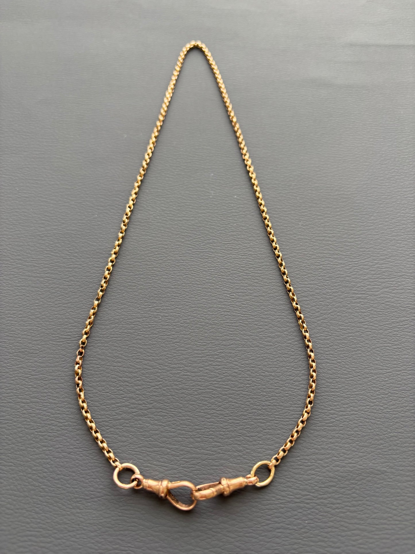Antique 9k Gold Guard Chain Necklace