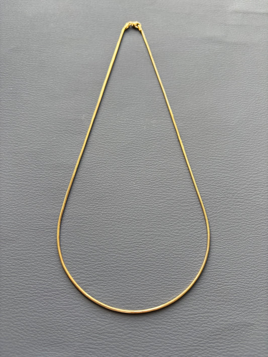 Vintage 18k Gold Snake Chain