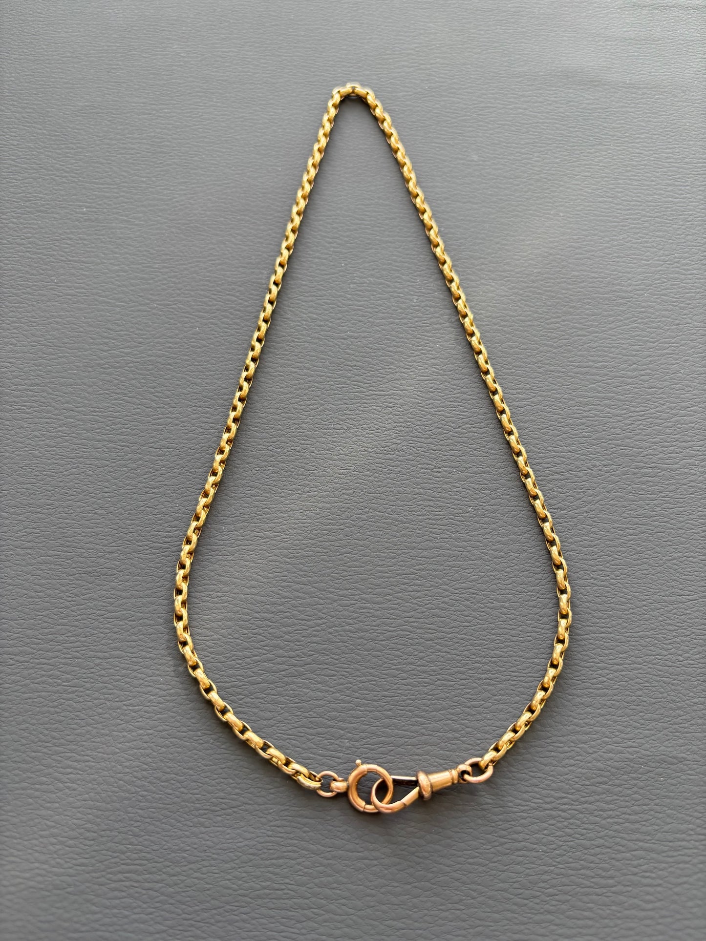 Antique 9k Gold Guard Chain Necklace
