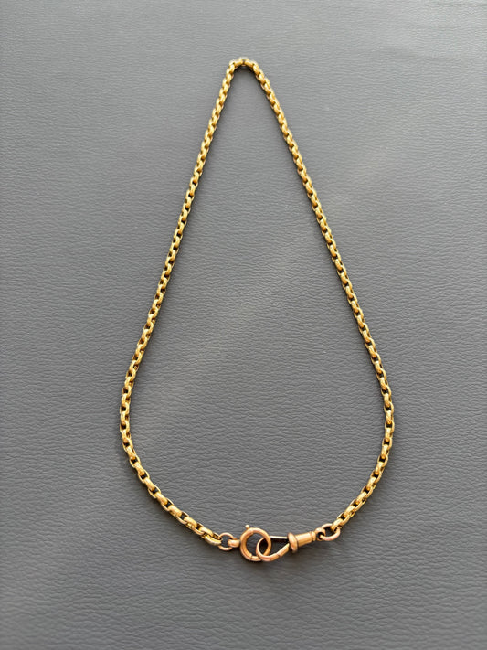 Antique 9k Gold Guard Chain Necklace