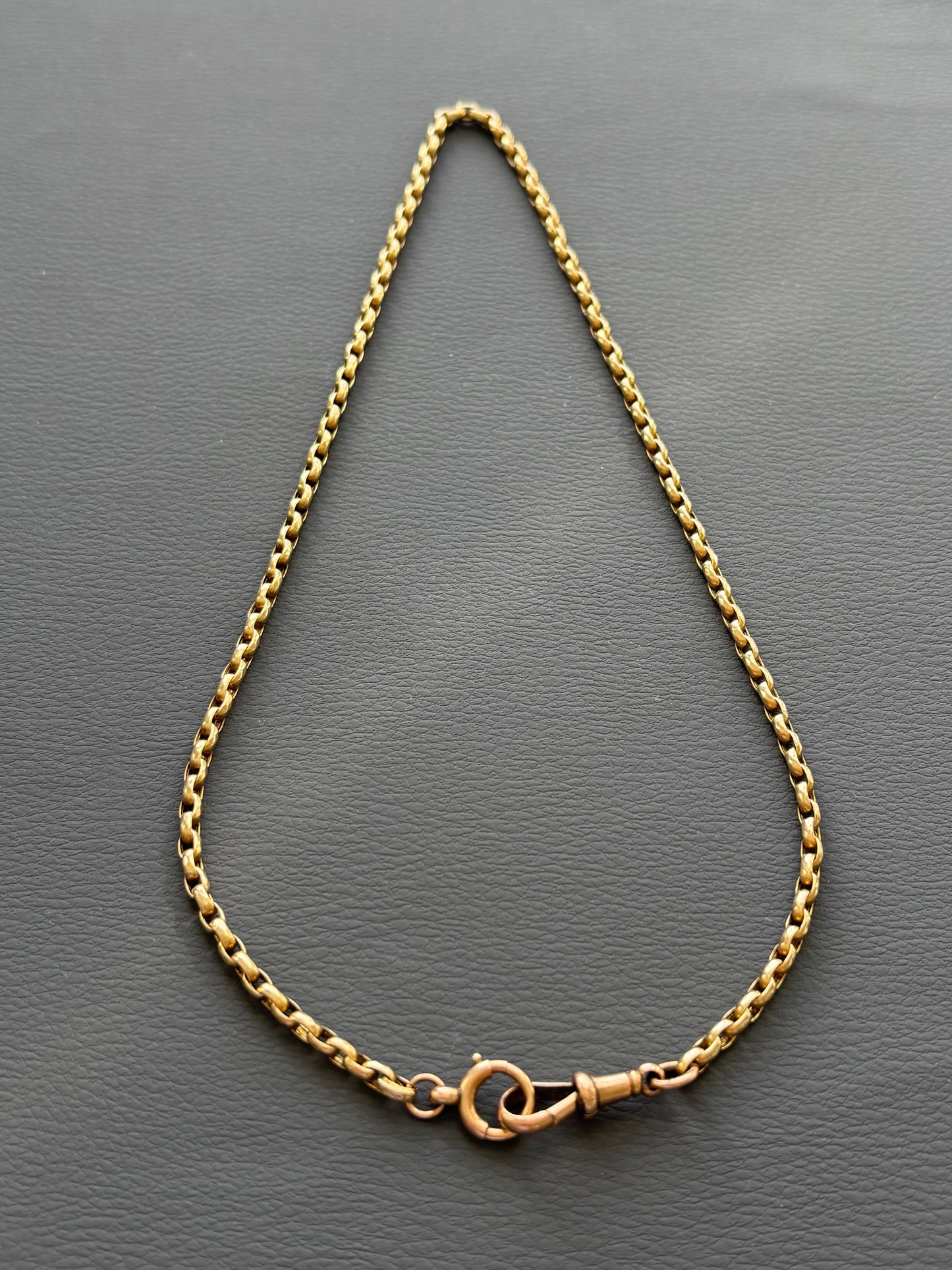 Antique 9k Gold Guard Chain Necklace