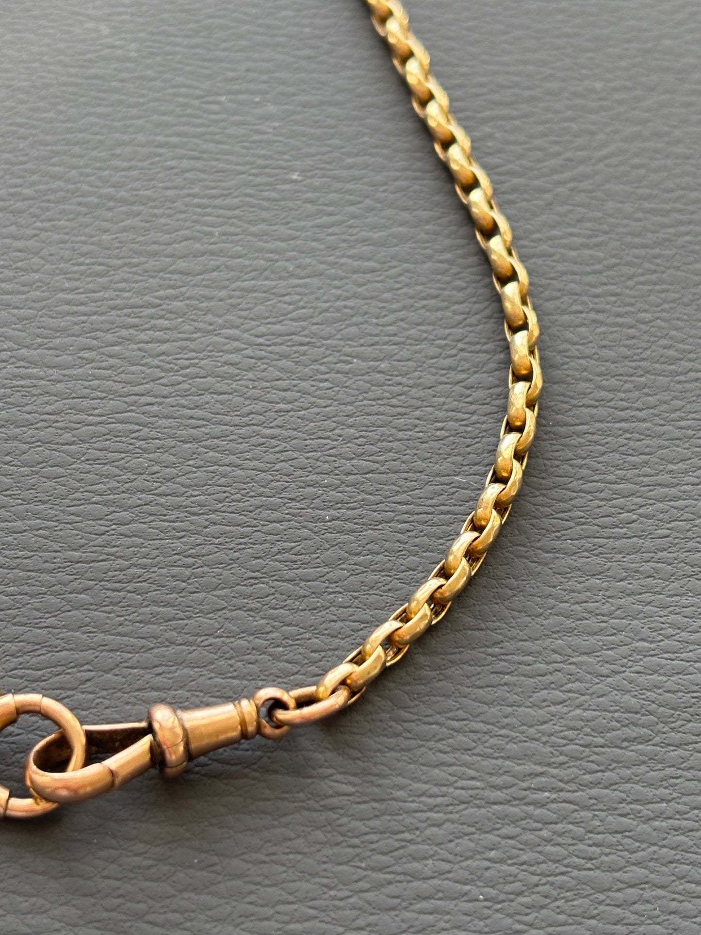 Antique 9k Gold Guard Chain Necklace
