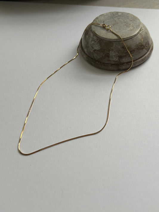 Vintage 9k Gold Chain Necklace 16 inches