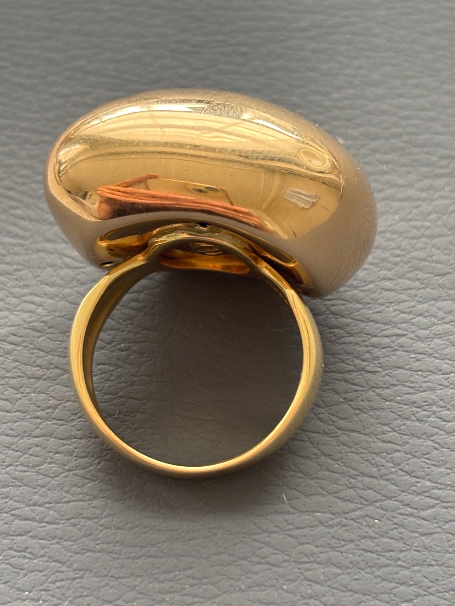 Stunning 18k Gold Italian Bombe Ring