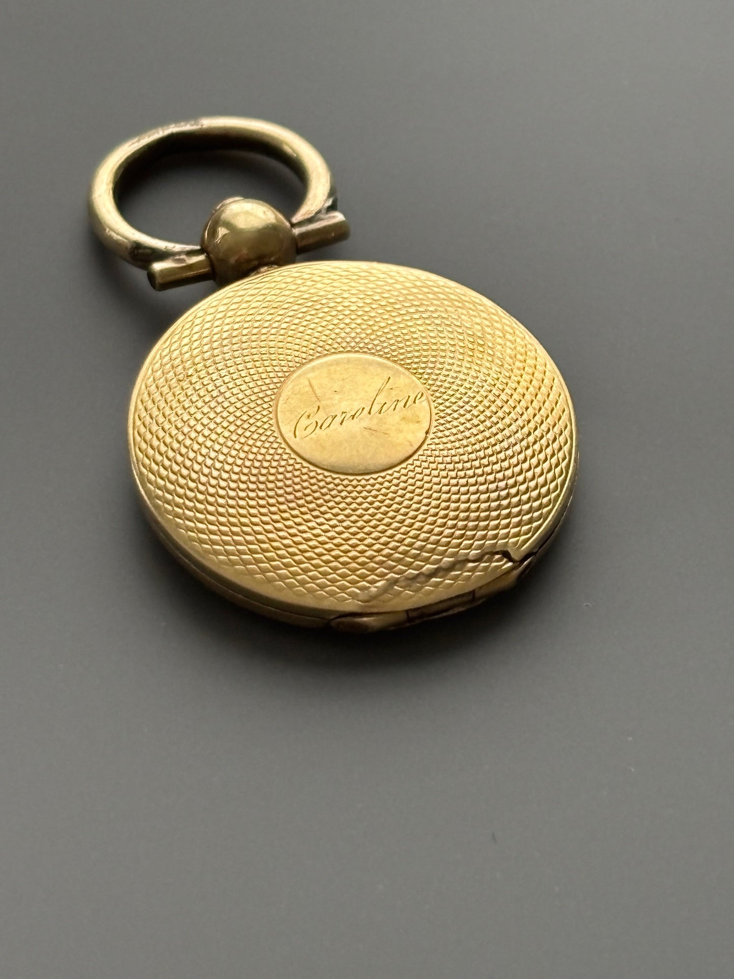 Antique 14k Gold Locket Pendant 1834
