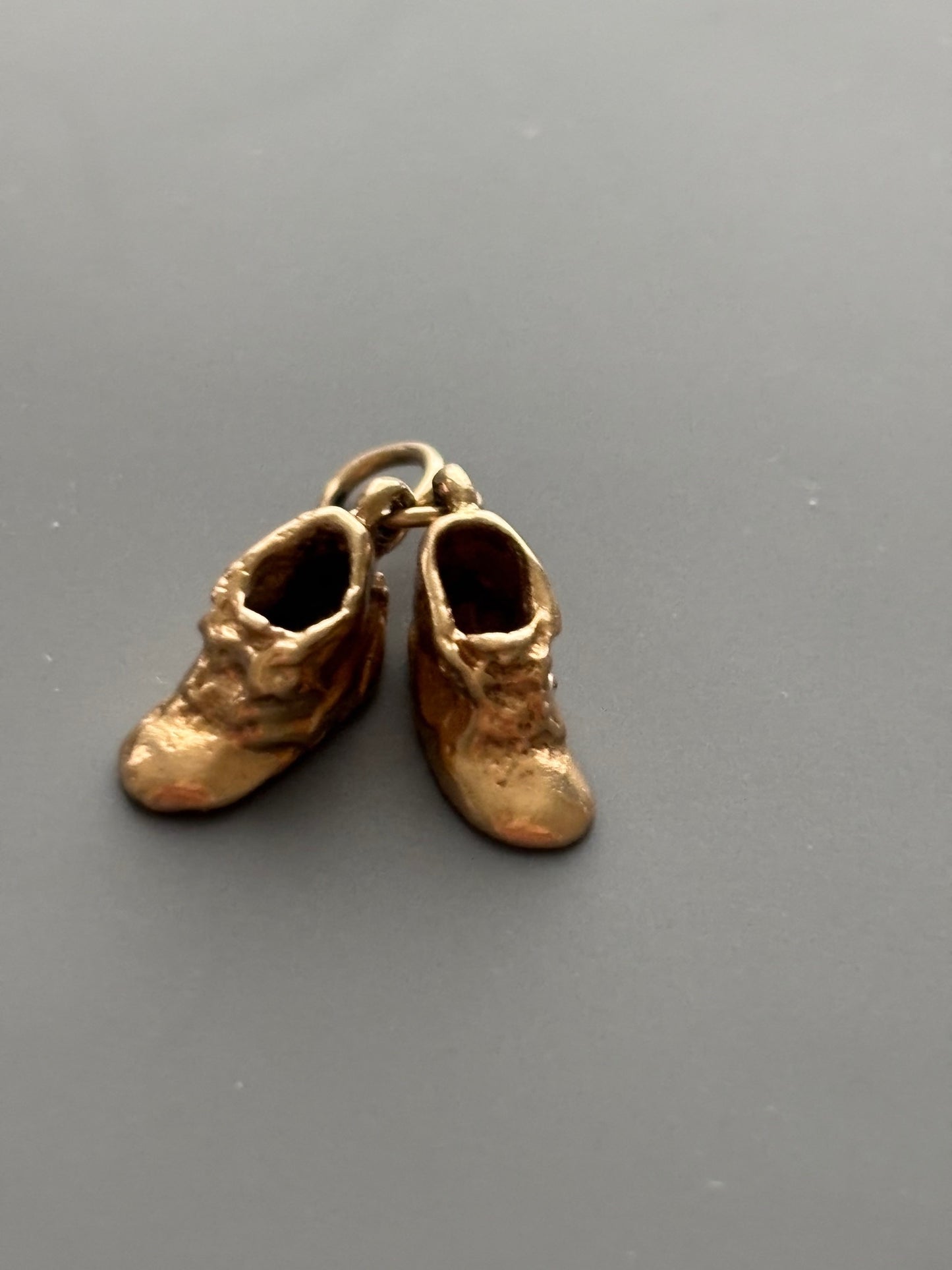 9k Gold Baby Shoes Charm Pendant