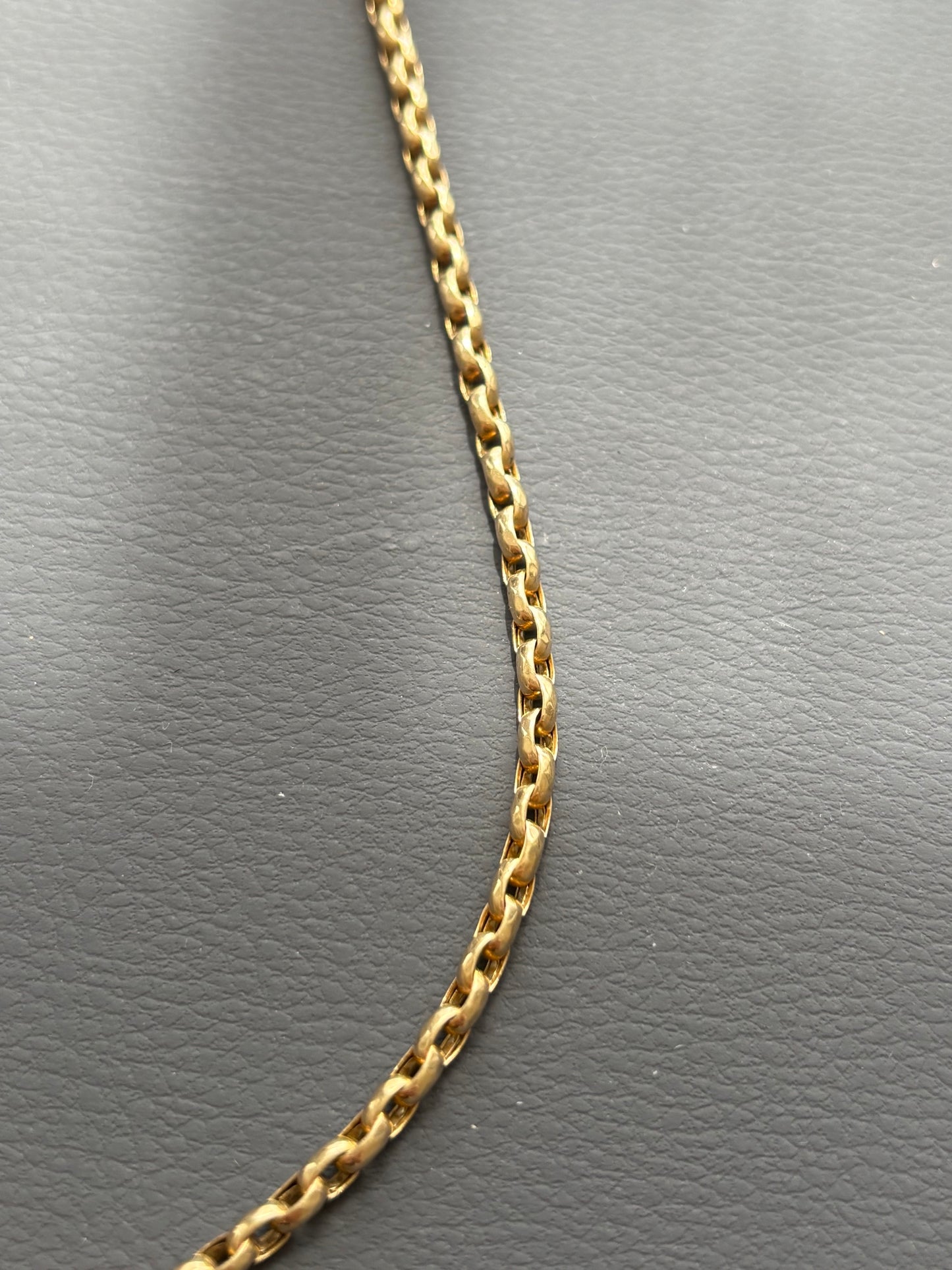 Antique 9k Gold Guard Chain Necklace w/ Dog Clip