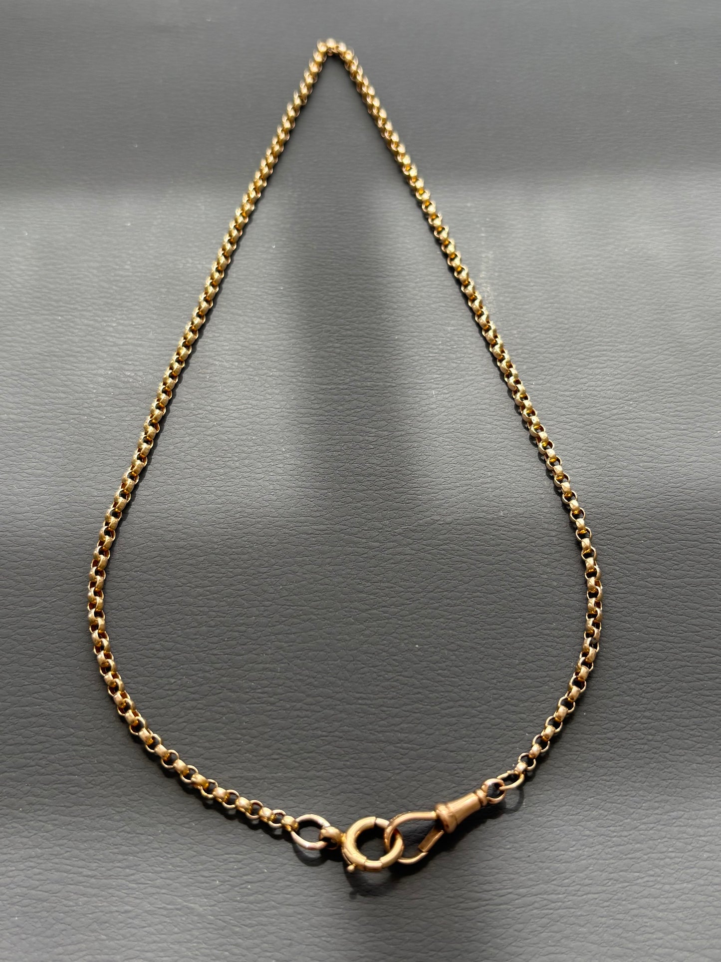 Antique 9k Gold Guard Chain Necklace