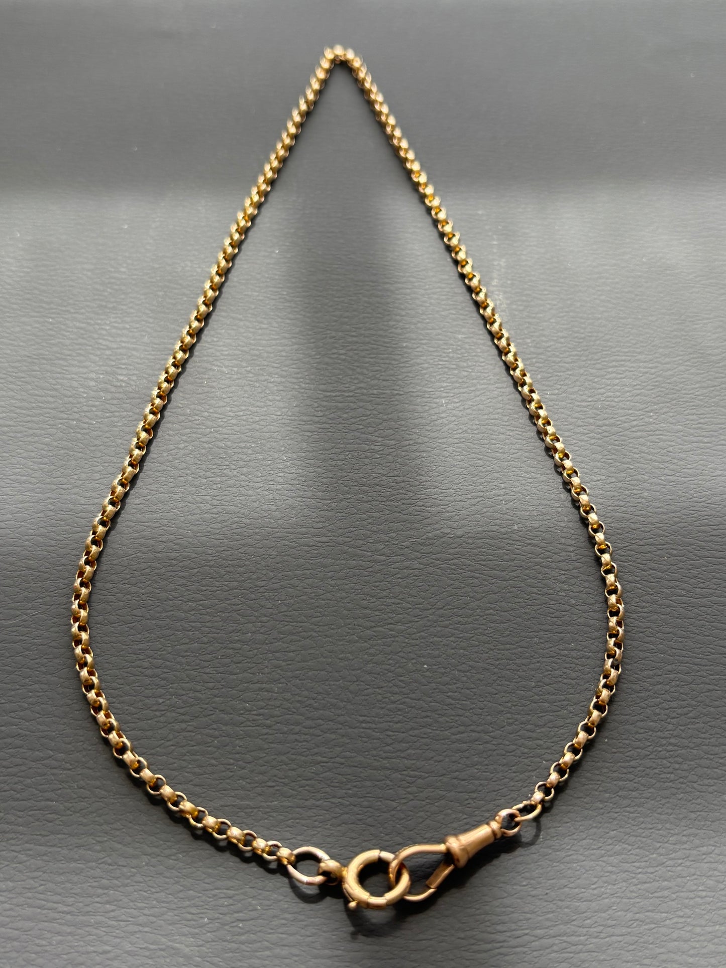 Antique 9k Gold Guard Chain Necklace