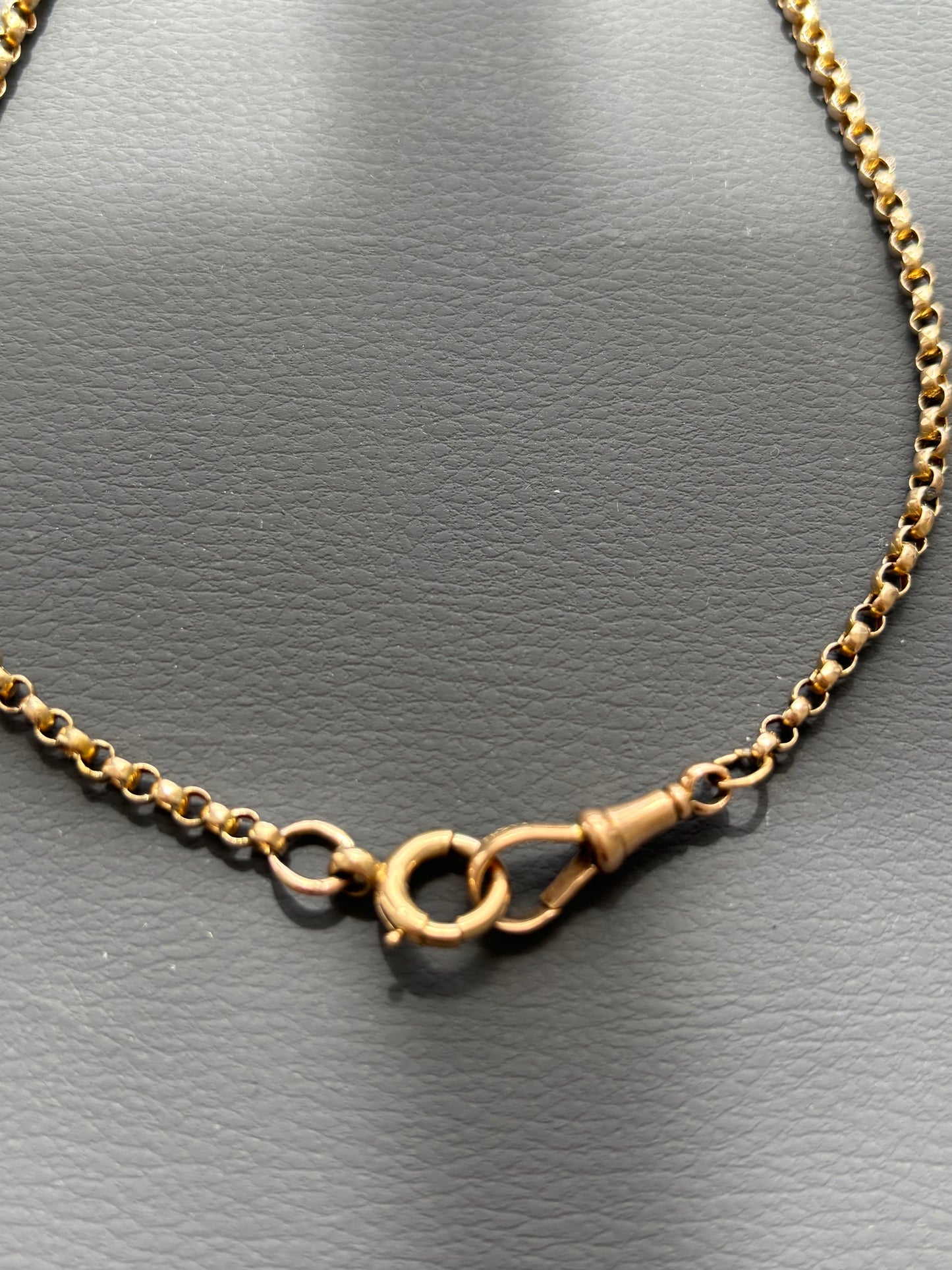 Antique 9k Gold Guard Chain Necklace