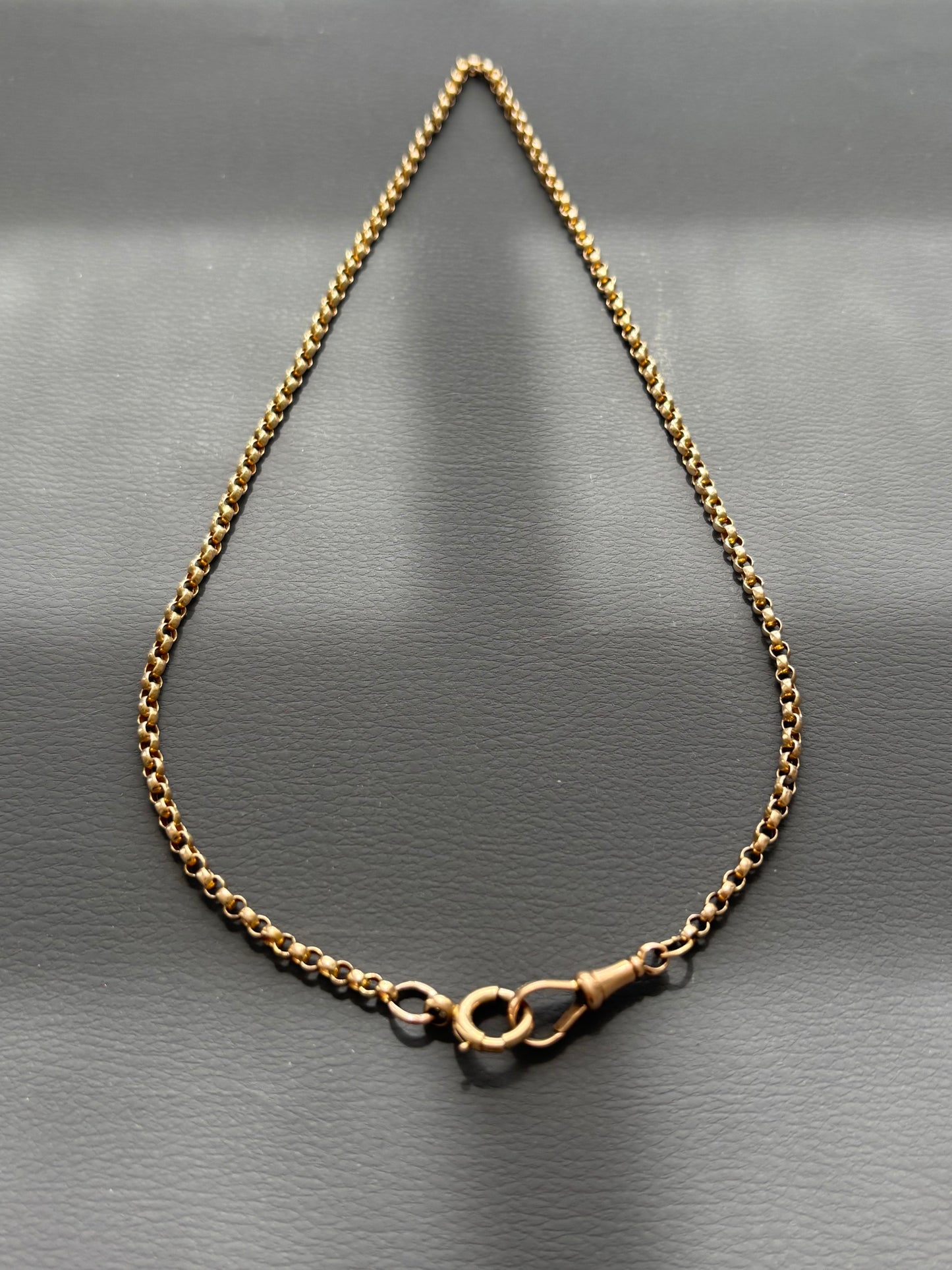 Antique 9k Gold Guard Chain Necklace