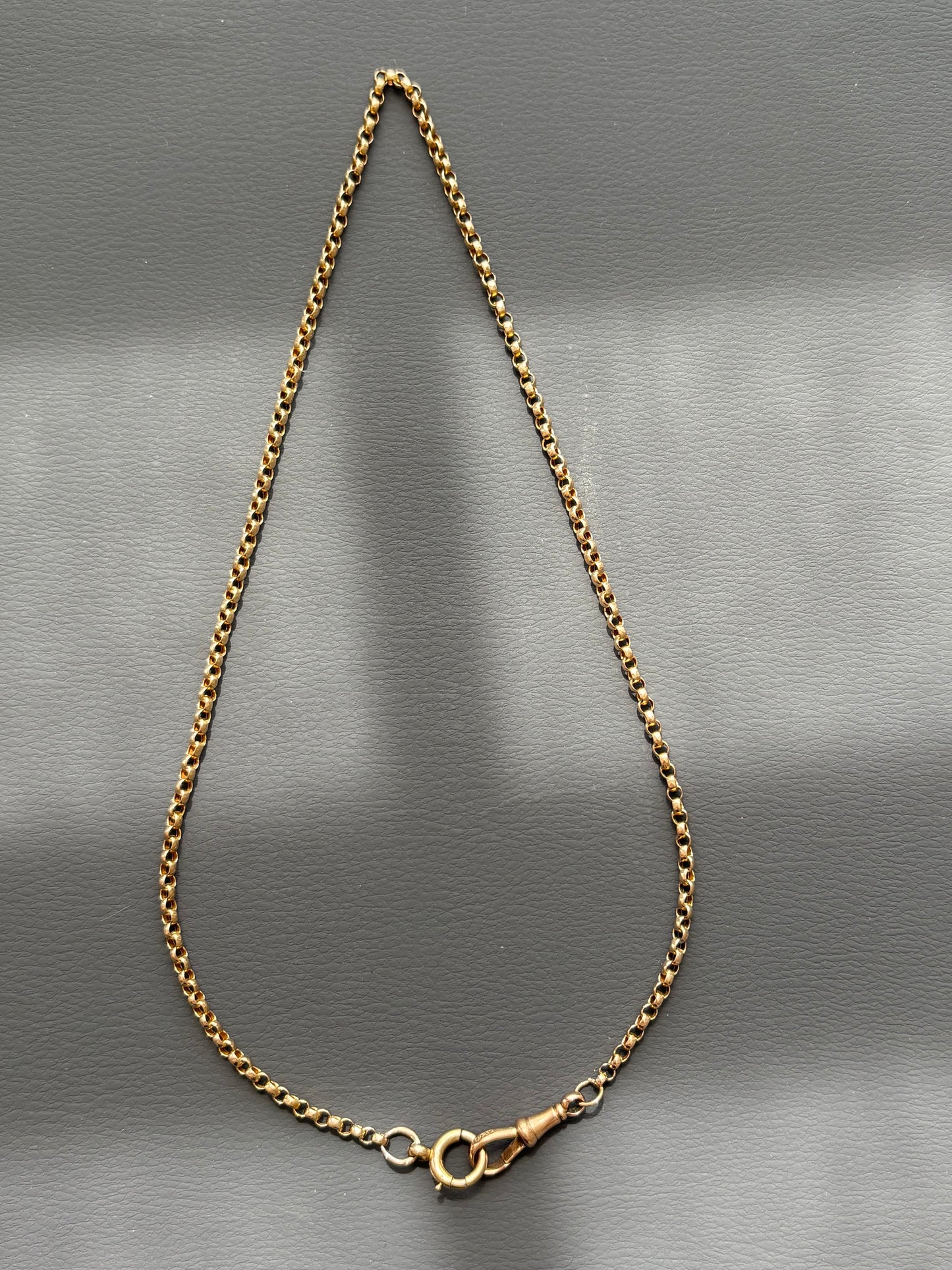 Antique 9k Gold Guard Chain Necklace