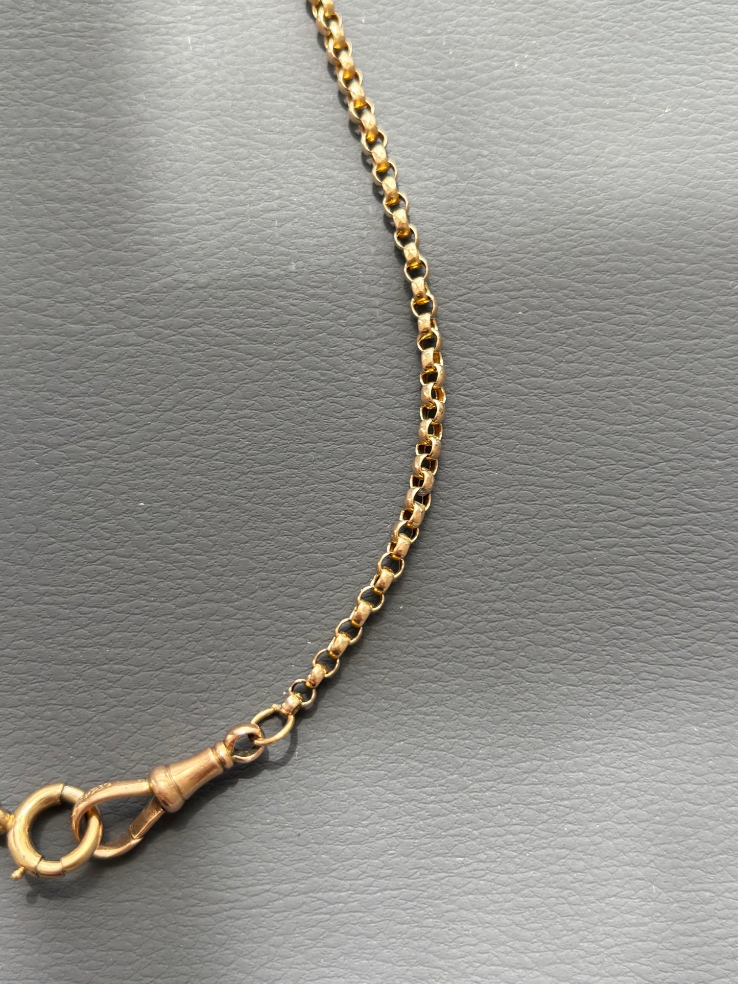 Antique 9k Gold Guard Chain Necklace