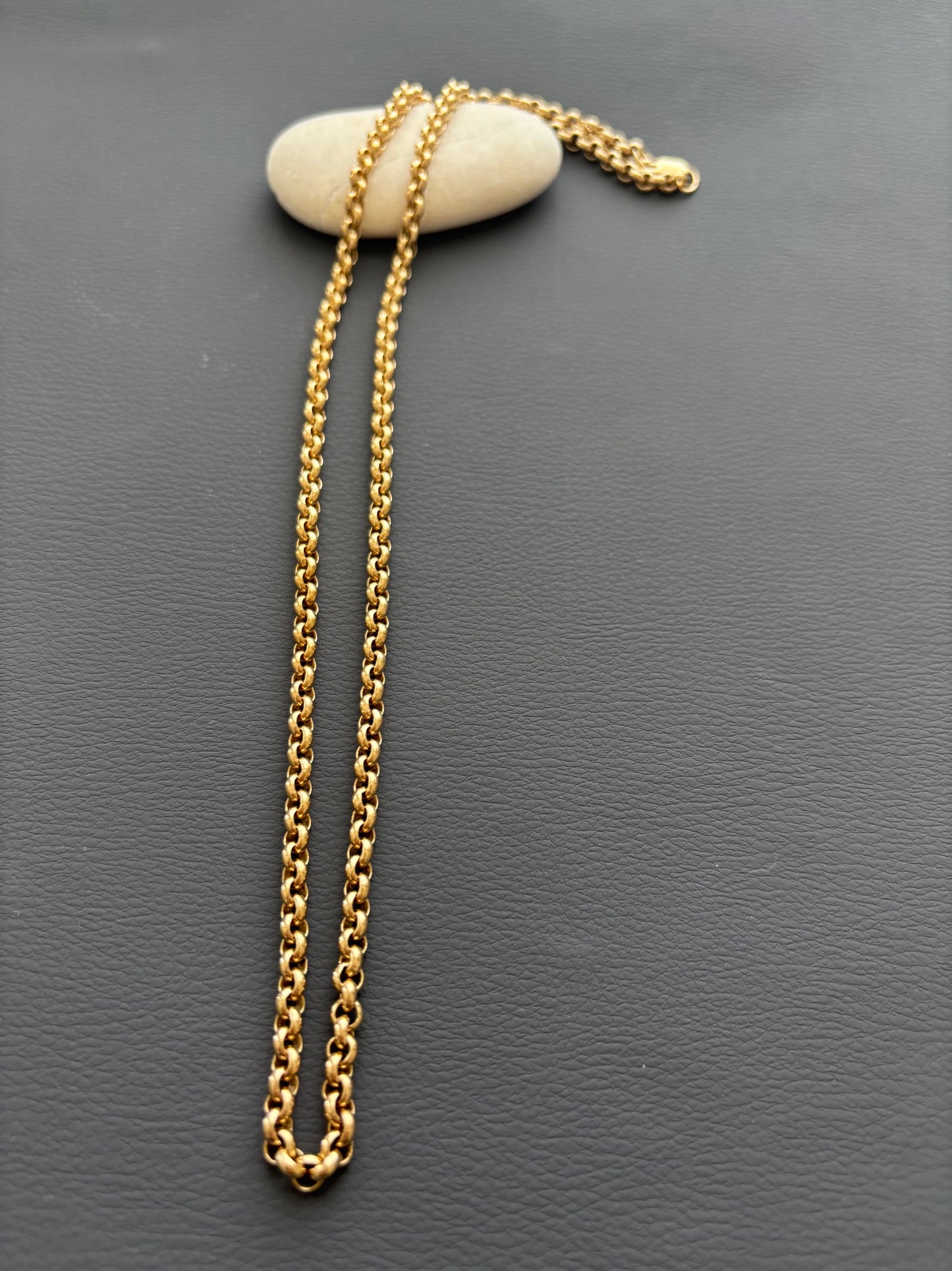 Vintage 9k Gold Belcher / Rolo Chainn Necklace