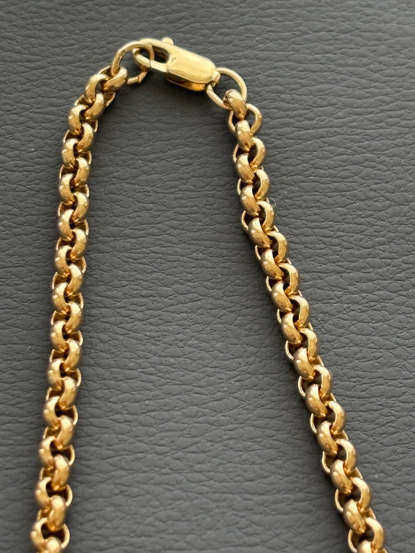 Vintage 9k Gold Belcher / Rolo Chainn Necklace