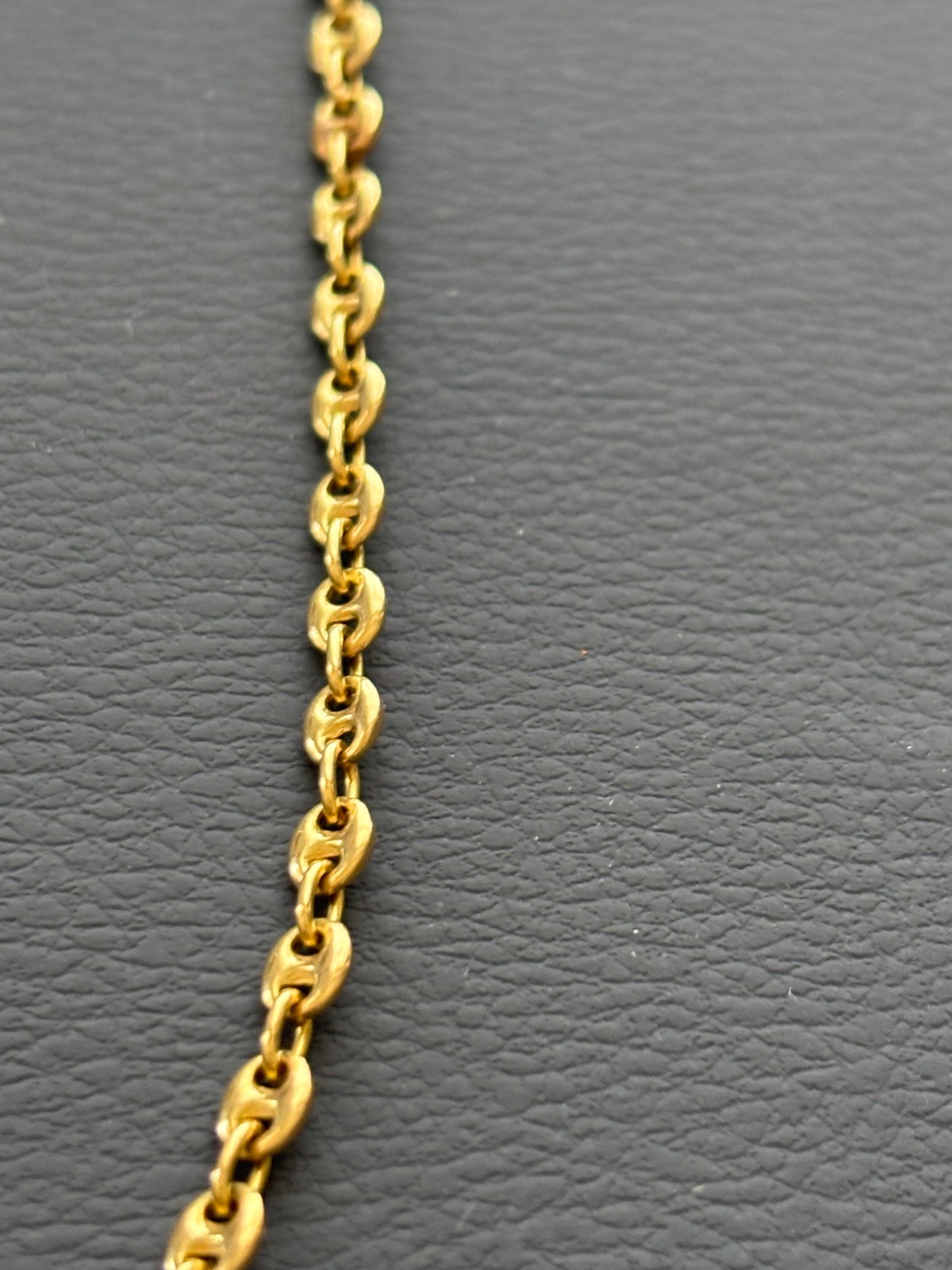Vintage Vieri Italian 18k Gold Mariner Chain Necklace